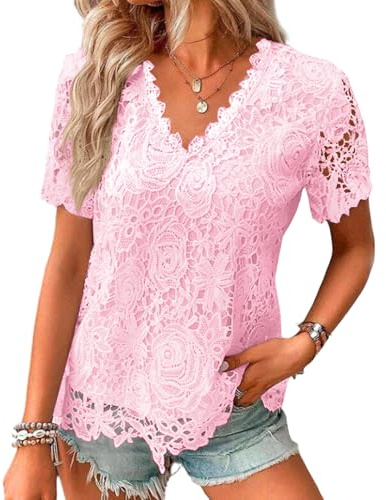 Genérico Blusa, Camiseta Transparente Mujer, Top Encaje, Brillante Jersey Camisa Noche Blusas Transparente Elegante Tirantes Negra Basica Larga Lencero Jersey Elegante Mujer XL