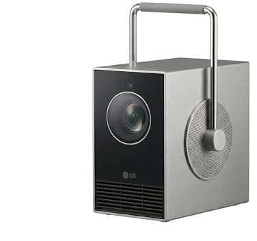 LG PU600U - Proyector CineBeam 4K UHD, Láser 3 Ch (RGB), Smart TV WebOS 24, Brillo 600 Lúmenes, HDR10 y HLG, Pantalla hasta 120, AirPlay 2 y Screen Share, Bluetooth, Plata/Negro