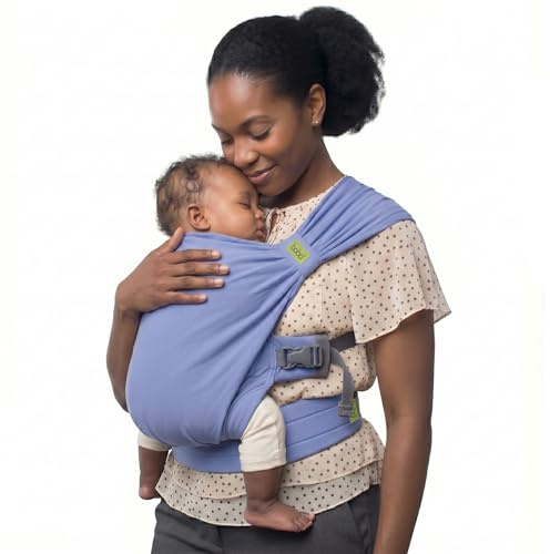 Boba Bliss Fascia Porta Bebe - Marsupio Neonato o Bambino 2 in 1 - Fascia Neonato Senza Nodi - Ideale per la Salute dei Fianchi - Marsupio Bambino Soffice ed Ergonomica - 3,2 a 16 Chili