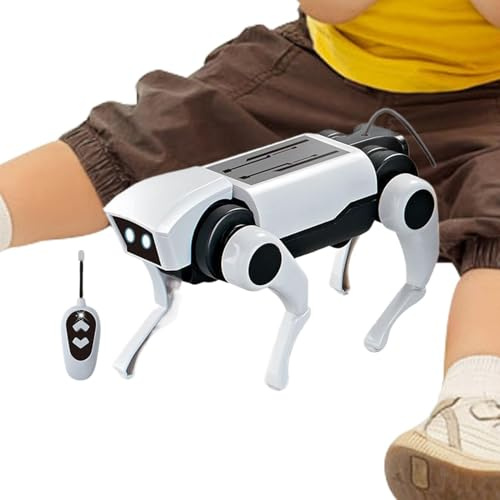 AI Dog Interactive Robot - Solar Powered Educational Toy Science Experimentation Set Creative Set | For Girls Boys Family Adults Birthday Holiday Parties Technology Am