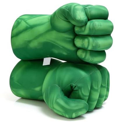 Lustig Boxhandschuhe Handschuhe, Boxhandschuhe Spielzeug Geschenke Weiche Fäuste Handschuhe für Kinder Jungen Mädchen Cosplay, Karneval Theater Verkleidung, Geschenk für Geburtstag - 1 Paar (grün)