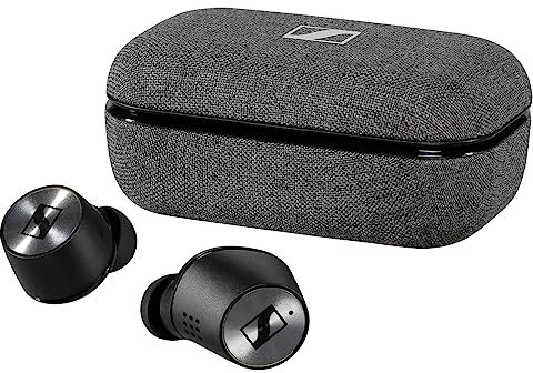 Sennheiser Momentum True Wireless 2 Bluetooth Kopfhörer, In-Ear Headphones mit Noise Cancelling, Smart Pause Funktion und Hi-Fi Sound, kabellos, schwarz