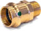 Sanpress Übergangsstück 28 mm x 1 AG Rotguss – Pressfitting für Trinkwasser & Heizungsinstallation – SC-Contur – DVGW zertifiziert