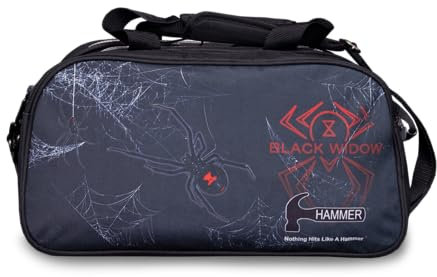 Hammer Black Widow Bowlingtasche mit Schuhbeutel, Doppeltasche