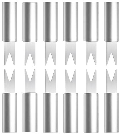 Soportes para mazorcas de maíz,Soportes para mazorcas de maíz | 12 brochetas de maíz de acero inoxidable con mango cómodo - Brochetas de maíz inoxidables, clip para mazorcas de maíz, palitos de mazorc