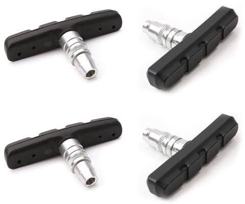 V Brake Fahrrad Bremsbeläge 70mm 2 Paar Symmetrisch Bremsbacken 4 Stück leise Gummi Bremsbeläge für Shimano Bremsen UVM Hohe Bremsleistung Langlebig Tektro und die meisten Rennräder Mountainbikes