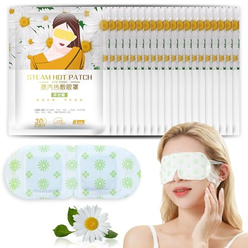 Guidre 20 mascherine per occhi riscaldanti, maschera per occhi a vapore, maschera per gli occhi, maschera per il sonno, maschera per il rilassamento degli occhi e le occhiaie, per la cura degli occhi