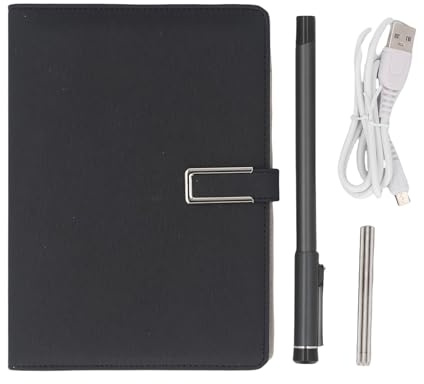Cuifati Cuaderno Digital con Lápiz Inteligente, 5.0 OCR Sincronización en Tiempo Real Escritura de 360 ​​Grados AI Dibujo Compartir Notas de Voz, con Almacenamiento sin Conexión, para (Black)