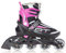 Roller en Ligne RAVEN Profession Pointure Ajustable - Noir/Rose - Taille 35-39 (23cm-25,5cm) Réglable Mixte