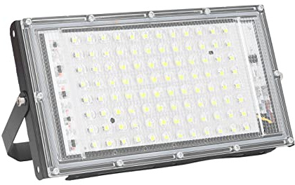 Luz de inundación LED de 100 W - Luz de inundación de ángulo de haz de 120 ° súper brillante 10000 luminosa, luz de inundación de accesorio impermeable IP65 blanca fría Luces exteriores, 85‑265 V