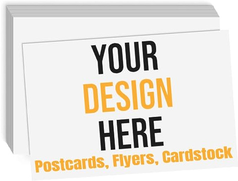 MornLu Custom Postcards with Design Personalized Postcards Add Photo/Text/Logo Print Your Own Postcards, Invitations, promotional, Announment Cards,2 Sided Thick Gloss Cover Card Stock