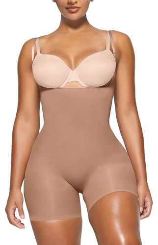 YIANNA Shapewear Damen Bauchweg Stark Formend Nahtlos Body Shaper Bodysuit Miederbody Formender Hose mit Bein Shaping Sienna 5258 2XL/3XL