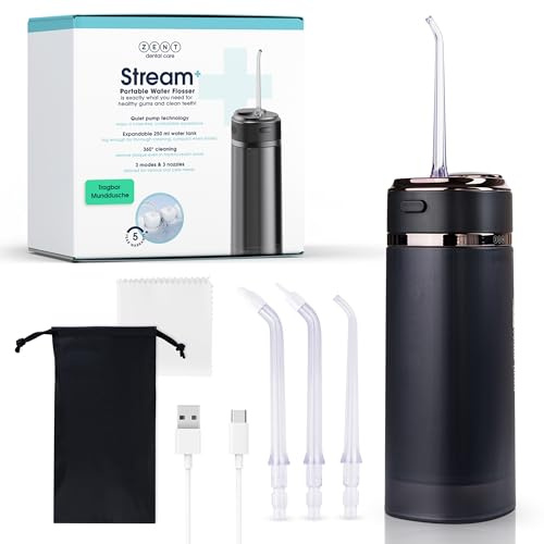 ZENT Stream+ Irrigador Bucal viaje con tecnología rotativa avanzada de 360°