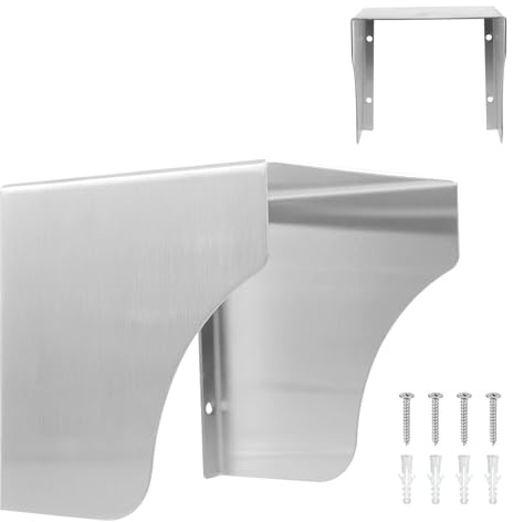 Cubierta De Lluvia De Acero Inoxidable,12x12x12cm Protección Contra la Intemperie de Acero Inoxidable, Exterior Impermeable Tapa Enchufes, Interruptor Protector de Enchufe, Tapa Timbre,para Interior
