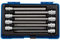 Draper 16287 3/8 Inch Square Drive Hexagonal Socket Bit Set, 150mm , Blue