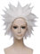 FVCENT Anime Short Layered Halloween Party Halloween Cosplay Perücke (Weiß)
