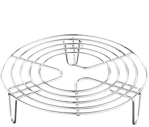 Cabilock Edelstahl Einlegerost Kochständer Dampfgarer Einsatz Kuchenrost Rund Dämpfen Rack Dämpfeinsatz für Kochtöpfe Töpfe Abkühlgitter Kuchengitter zum Backen Kochen Braten