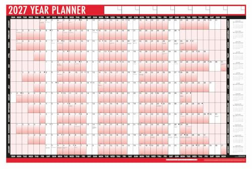 2027 Wall Planner A1 Calendar Large 85cm X 58cm