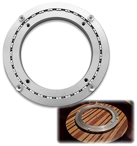 Lazy Susan Cuscinetto Rotante In Lega Di Alluminio Piatto Girevole Rotazione A 360°, Elevata Capacità Portante, Base Girevole Per Tv, Con Striscia Di Silenziatore In PE ( Size : 20 inches (500mm) )