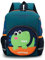 Pawleso Kindergartenrucksack, Rucksack Kindergarten Mädchen Jungen, Kinder Rucksack 2-7 jahre, 33cm Children's Backpacks mit Brustgurt, ab 3 Jahren (Dinosaurier grün)