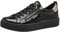 Tamaris COMFORT Damen Sneaker flach mit Reißverschluss Freizeit, Schwarz (Schwarz Lack), 38 EU