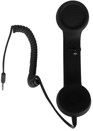 Combiné de Téléphone Portable, combiné de Téléphone Vintage USB C Résistant aux Radiations avec Prise 3,5 Mm, combiné Téléphonique Rétro pour Smartphone, avec Câble D'extension