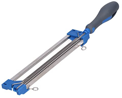 Gsycle Affûteuse De Tronçonneuse 2 en 1, Lime De Tronçonneuse en Acier, Affûteur De Scie À Chaîne Facile Et Portable De 5 Pouces Aiguiseur De Chaîne pour Pas De Chaîne