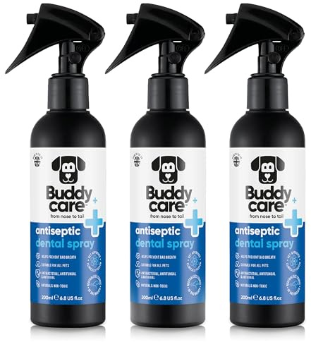 Buddycare Pet Antiseptic Dental Spray Suitable for all pets - 200ml x3