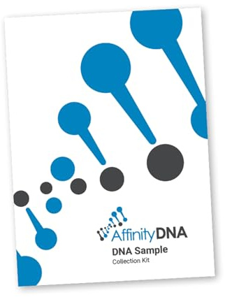 AffinityDNA Kit Test DNA per Nonni - Test Genetico Altamente Accurato con Tamponi Buccali | 18 Loci 2 Nonni e 1 Bambino | Esito in 5 Giorni Lavorativi | Kit Completo Senza Costi Aggiuntivi