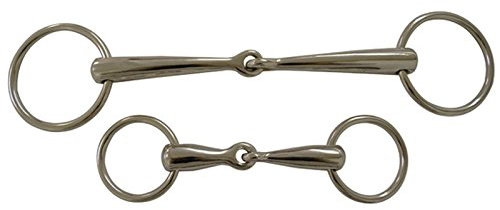 German Riding Wassertrense, massiv, Edelstahl, 18mm, (9,5-19,5 cm) 13,5 cm