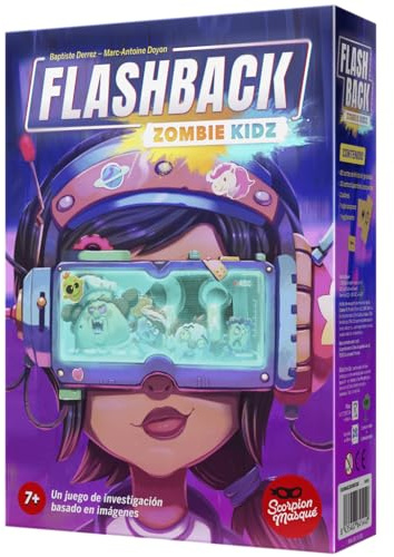 Le Scorpion Masqué | Flashback Zombie Kidz | Kooperativt brädspel för barn | Från 7 år gammal | 2–4 spelare | 15 minuter per spel | Svenska