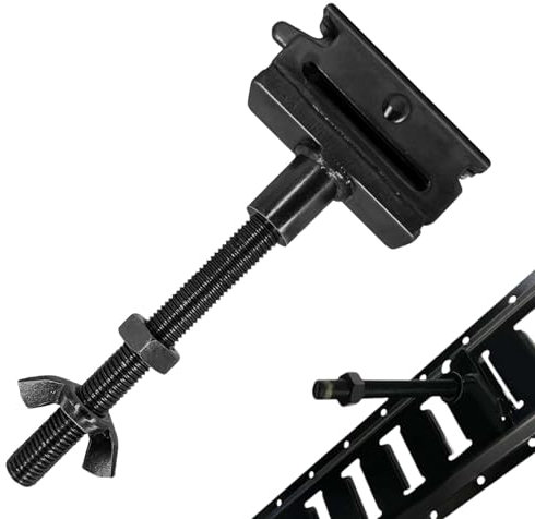 Wpsagek Supporto per Ruota di scorta per rimorchio, Supporto per Ruota di scorta per rimorchio Chiuso,Gancio per bulloni con Punti di Ancoraggio X-Track | per di binari Etrack per Porta p