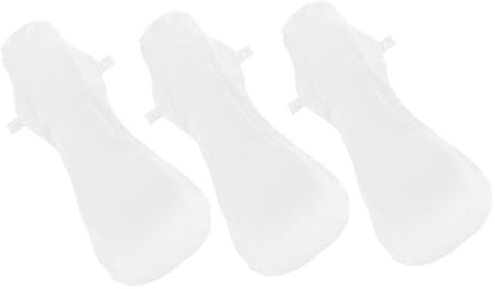 COLLBATH Compresas Sanitarias Reutilizables De Algodón 3 Unidades 420 Mm Absorbentes Cómodas y Flexibles Para Uso Menstrual Diario Ahorro Ecológico Para Mujeres y Lactancia