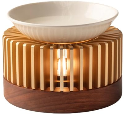 BUERPINKING doftlampa värmeljus kan användas som värmare, aroma diffuser med keramisk skål, för aromaterapi och dekoration