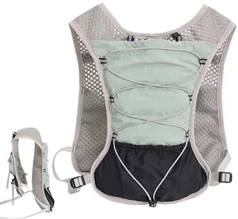 Mochila de hidratación Running, mochila de agua para carreras,chaleco de carreras de 5L de hidratación reflectante | Equipo deportivo ajustable de secado para ciclismo, senderismo, sendero, rou
