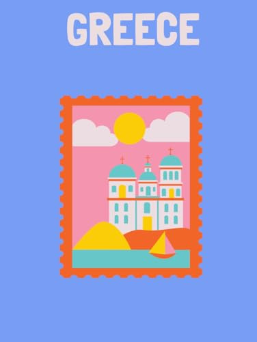 Travel Photo Album - Greece: A Beautiful Scrapbook with Blank Pages for Your Travel Memories