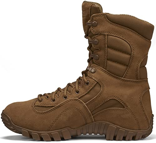 Belleville Khyber TR550WPINS Combat Boots - Waterproof Military Boots - Insulated Tactical Shoes - Non-Slip Military Shoes, Full-Grain Cattlehide Leather - Vibram Rubber Outsole - Coyote - 10.5 Wide
