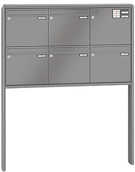 RENZ / RS2000 / 5 buzón independiente con campo de voz, color RAL, volumen 12 L, para empotrar en hormigón/tu buzón