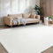 BEIMO Waschbarer Teppich Wohnzimmer Kurzflor Anti-Rutsch Unterseite Uni Modern Design Teppich Weich rutschfest für Esszimmer, Kinderzimmer und Schlafzimmer, Weiß 200X280CM