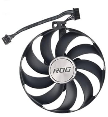 ASUS ROG STRIX RTX 3050 3060 OC & GAMING Series Replacement Fan for ASUS Graphics Cards, Air Cooling, 89mm, 12V, 7-Pin Graphics Card Cooler, VGA Card Replacement GPU Fan (Fan B (6-Pin))
