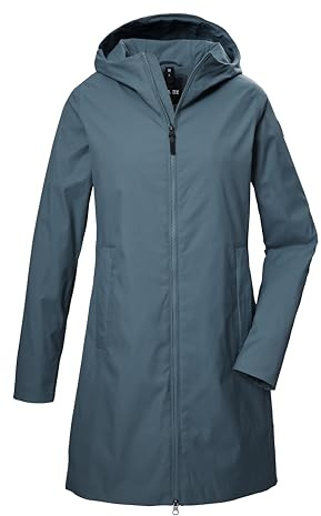 G.I.G.A. DX Donna Parka funzionale/parka impermeabile con cappuccio GS 57 WMN PRK, dunkel aquaverde, 38, 43129-000