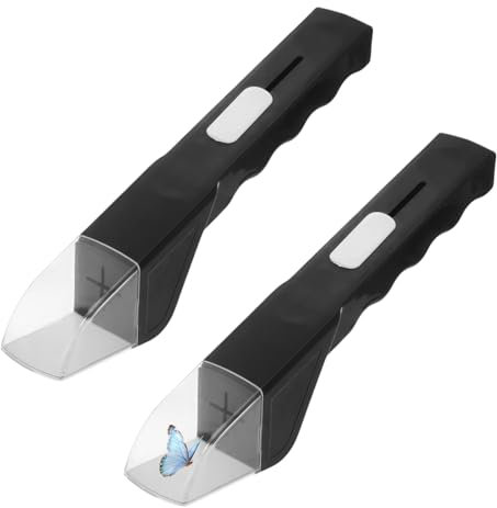 LUMOOM 2 trappole per insetti, raccogli ragni, trappola per ragni tenuta a mano, cattura api portatile, raccogli insetti vivi, raccoglitore per scarafaggi, attrezzi leggeri per il giardino e la casa