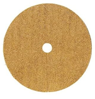 MYXJX Anillo de mantillo, Cubierta Protectora de mantillo de Coco, Disco de mantillo, Control de malezas, Cubierta Vegetal, Estera de Fibra de Coco for jardín, 10 Unidades(40cm)