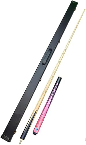 Generisch Pinker Billardqueue mit Verlängerung und Koffer, 57 Zoll Snookerqueue für Damen, professioneller Damen-Poolstock für Zuhause, Bar, Club(Color:B)