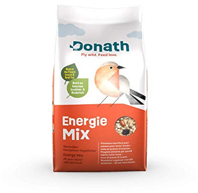 Donath Energie Mix - reich an hochwertigem Insektenfett - die ausgewogene Mischung - wertvolles Ganzjahres Wildvogelfutter - aus unserer Manufaktur in Süddeutschland - 1 Kg