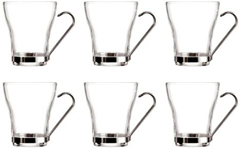 Quid Supreme Set 6 Tazas Te Vidrio 23cl Sodo No Apto Microondas Reciclable