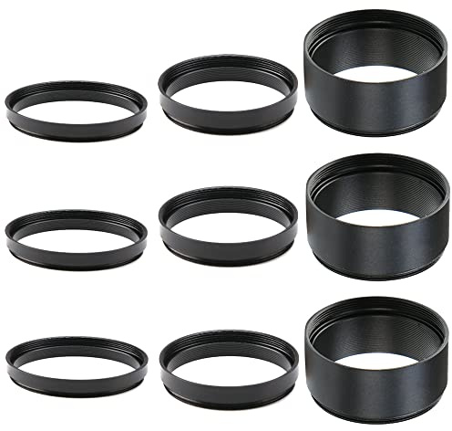 Starboosa T2 Extension Tube Set, M42x0.75 Thread 5/7/15mm for Telescope