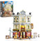 Funwhole Antiquitätengeschäft Beleuchtung Bausteinset - Stadtleben Eckladen LED-Licht Baukasten Modellset 2847 Stücke für Erwachsene und Jugendliche,F9033
