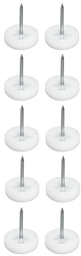 cyclingcolors 10x clavos de almohadilla de mueble patines deslizantes tacos sillas protector redondas, 15mm