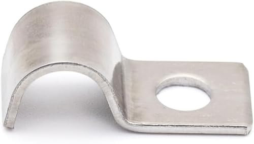 30 stk Kabelschellen,Hochleistungs Einzelloch Kabelschellen Metall, Kabelhalter Kabelclips Für Kabel Unterputz Installation Ø 18 mm，Edelstahl Rohr Rohrschelle (Ø 18)